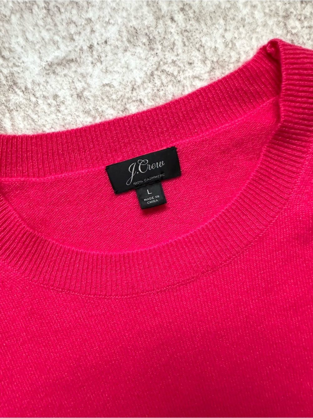J.Crew Cashmere Slim-fit Crewneck Sweater in Fresh Berry - Picture 3 of 5